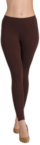groversons paris beauty ankle length ethnic wear legging brown solid