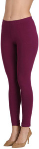 groversons paris beauty ankle length ethnic wear legging maroon solid