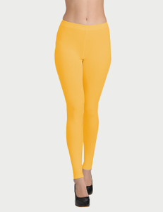 groversons paris beauty ankle length western wear legging gold solid