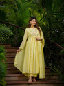 Growdamy Embroidered Anarkali Kurta Bottom Dupatta