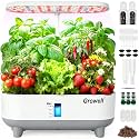 Growell 16 Pods Hydroponics Growing System Kit with 3 Light Modes & 2 Timer