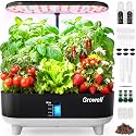 Growell 16 Pods Hydroponics Growing System Kit with 3 Light Modes &amp; 2 Timer
