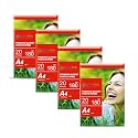 Growlam Premium Glossy Photo Paper 180 GSM A4 Size, 20 Sheets (Pack of 4)