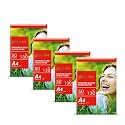 Growlam Premium Glossy Photo Paper, 130 GSM, A4 Size, 50 Sheets (Pack of 4)