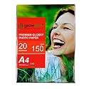 Growlam Premium Glossy Photo Paper 150 GSM 20 SHEETS