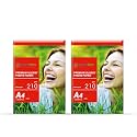 Growlam Premium Glossy Photo Paper 210 GSM A4 Size, 20 Sheets (Pack of 2)