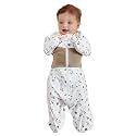 GROWNSY Swaddle Sleep Sack 3-6 Months, Starfish Design Baby Swaddle Sack, Dual-Zipper for Easy Diaper Changes, Proper Hip Development &amp; Openable Foot Button, 12-20lbs, Bear Forest
