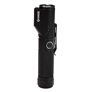 groz 5w led with adjustable head  multi-modes with uv torch amp laser  magnetic base  ik07 amp ip54  torch for treks emergency  led170