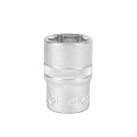 GROZ Hex Socket 1/2" Drive, 9mm CrV Steel, 3x Performance, | DIN 3120 Standards, Super Grip | SKT/H/1-2/9/UG