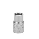 GROZ Hex Socket 3/8" Drive, 9mm CrV Steel, 3x Performance, | DIN 3120 Standards, Super Grip | SKT/H/3-8/9/UG