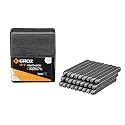 GROZ Letter Stamp Set with Induction Hardened Ends| Ideal for permanent imprints on metals, wood, leather, clay, plastic etc.| Carbon Steel Construction| Comes in Plastic Case |Stamp Size:3 mm| LP/3