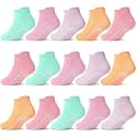 GRPSKCOS Non Slip Toddler Socks 15 Pairs Toddler Grip Anti Skid Low Cut Socks for 1-7 Years Boys Girls