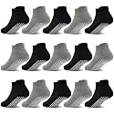 GRPSKCOS Non Slip Toddler Socks 15 Pairs Toddler Grip Anti Skid Low Cut Socks for 1-7 Years Boys Girls