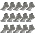 GRPSKCOS Non Slip Toddler Socks 15 Pairs Toddler Grip Anti Skid Low Cut Socks for 1-7 Years Boys Girls