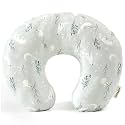 GRSSDER Nursing Pillow Cover, Stretchy Ultra Soft Minky Breastfeeding Pillow Covers, Fit Most Nursing Support Pillows for Breastfeeding, Comfortable Cozy Safe Pillow Cover, Snow Wolf