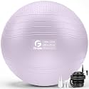 Gruper Yoga Ball, Extra Thick Non Slip Exercise Ball, 4 Sizes