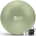 Gruper Yoga Ball, Extra Thick Non Slip Exercise Ball, 4 Sizes