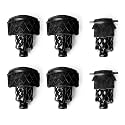 GSE Set of 6 Heavy-Duty PU Leather Pool Table Pockets, Multi-Colors/Styles