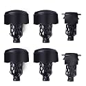 GSE Set of 6 Heavy-Duty PU Leather Pool Table Pockets, Multi-Colors/Styles