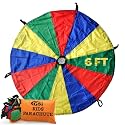 GSi Kids Rainbow Parachute 6 ft to 35 ft for School & Gym Class