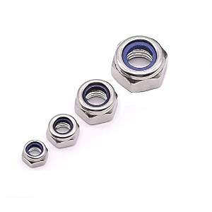gsk cut nylock hex self locking nut assortment kit nylon inserted nuts  corrossion resistant stainless steel self clinching