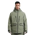 GSOU SNOW Snowboard Jacket Mens Womens Ski Jacket Baggy Snow Hoodie Coat