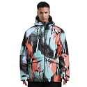 GSOU SNOW Snowboard Jacket Mens Womens Ski Jacket Baggy Snow Hoodie Coat