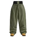 GSOU SNOW Womens Mens Snow Pants Baggy Snowboard Ski Pants Wateproof Warm