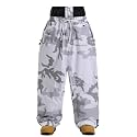 GSOU SNOW Womens Mens Snow Pants Baggy Snowboard Ski Pants Wateproof Warm