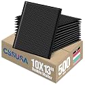 GSSUSA Black Bubble Mailers 10x13" Padded Envelopes 500 Pack Self-Seal