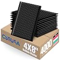 GSSUSA Black Bubble Mailers 4x7" 4000 Pack Padded Envelopes Self Seal