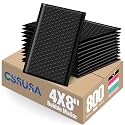GSSUSA Black Bubble Mailers 4x8" 800 Pack Padded Envelopes Self Seal
