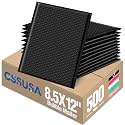 GSSUSA Black Bubble Mailers 8.5x12" 500 Pack Padded Envelopes Self Seal