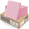 GSSUSA Light Pink Bubble Mailers 10.5x16" 250 Pack Padded Envelopes