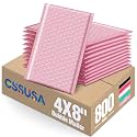 GSSUSA Light Pink Bubble Mailers 4x8" 800 Pack Padded Envelopes Self Seal