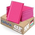 GSSUSA Pink Bubble Mailers 4x8" 800 Pack Padded Envelopes Self Seal