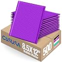 GSSUSA Purple Bubble Mailers 8.5x12" 500 Pack Padded Envelopes Self Seal