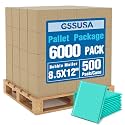 GSSUSA Teal Bubble Mailers 8.5x12 Padded Envelopes 1 Pallet Pack of 6000