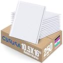 GSSUSA White Bubble Mailers 10.5x16" 250 Pack Padded Envelopes Self Seal（