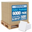 GSSUSA White Bubble Mailers 8.5x12 Padded Envelopes 1 Pallet Pack of 6000