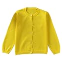 GSVIBK Baby Girls Boys Cotton Cardigan Long Sleeve Kid Button Sweater Girl Crew Neck Cardigans Uniform Sweater