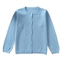GSVIBK Baby Girls Boys Cotton Cardigan Long Sleeve Kid Button Sweater Girl Crew Neck Cardigans Uniform Sweater
