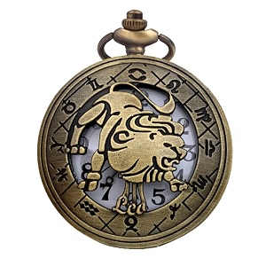zodiac sign pocket watch bike key chain with key ring men amp woman gift key chain