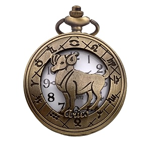 zodiac sign pocket watch bike key chain with key ring men amp woman gift key chain