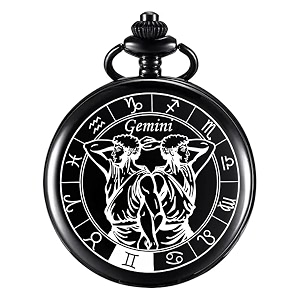 zodiac sign pocket watch bike key chain with key ring men amp woman gift key chain