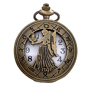 zodiac sign pocket watch bike key chain with key ring men amp woman gift key chain
