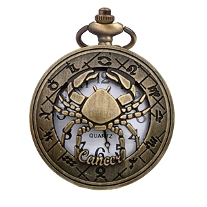 zodiac sign pocket watch bike key chain with key ring men amp woman gift key chain