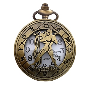 zodiac sign pocket watch bike key chain with key ring men amp woman gift key chain