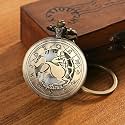 Zodiac Sign Pocket Watch Bike Key Chain with Key Ring Men &amp; Woman Gift Key Chain