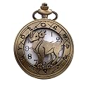 Zodiac Sign Pocket Watch Bike Key Chain with Key Ring Men & Woman Gift Key Chain